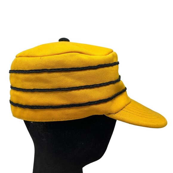 Pittsburgh Pirates Vintage Pillbox Hat Cap Fitted 7 1/8 Retro 70's 80's Gold MLB - Picture 4 of 11